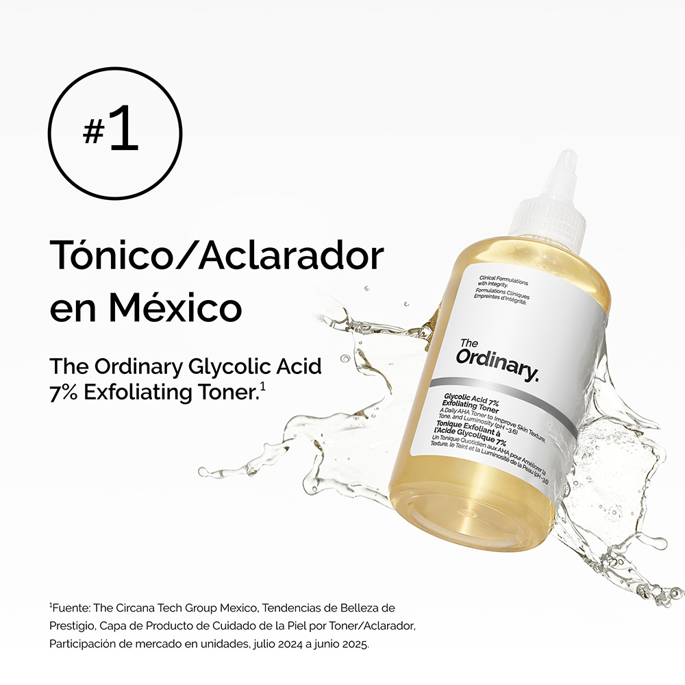 EXFOLIANTE DE &Aacute;CIDO GLIC&Oacute;LICO 7% T&Oacute;NICO (T&Oacute;NICO PARA BRILLO Y TEXTURA)